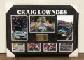 Craig Lowndes signed collage